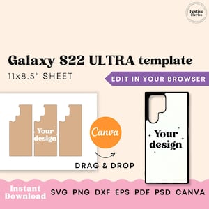 Phone Case Template, Samsung S22 ULTRA phone case template for sublimation, Samsung sublimation template, Samsung template Samsung S22 ULTRA