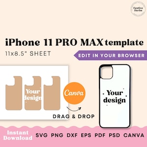 Phone Case Template, iphone 11 Pro Max case template, iPhone sublimation template, Phone case SVG, iPhone template for sublimation 11Pro Max