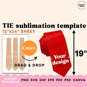 Tie template, Tie sublimation template, Tie SVG PNG, Tie template for sublimation Instant download