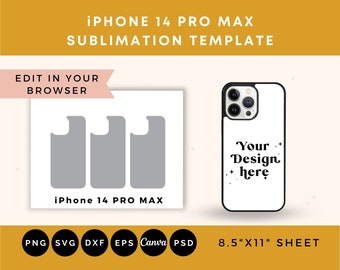 Handyhülle 14 PRO MAX Vorlage, iPhone 14 Pro Max SVG, Handyhülle Sublimationsvorlage, iPhone 14 Pro Max Vorlage, Vorlage für Sublimation