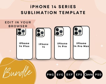 Phone Case Template Bundle, iPhone 14 series, Phone case sublimation template, iPhone 14, iPhone 14 ProMax template, iPhone 14 PLUS template