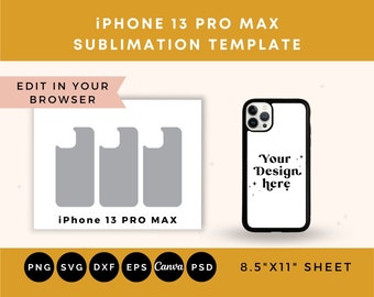 Phone Case sublimation template Iphone 13 Pro Max, Template for sublimation, Phone Case 13 Pro Max,Phone case template iphone 13 pro max SVG