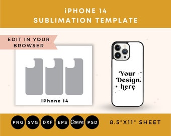Phone Case 14 Template, iPhone case 14 SVG, Phone case sublimation template, iPhone 14 template, Template for sublimation, iPhone 14 SVG