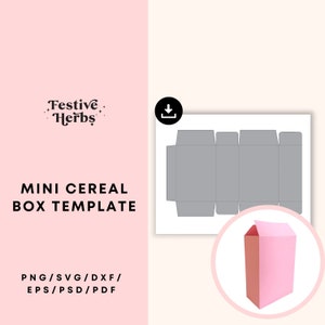 Cereal Box SVG, Cereal Box Template, Cereal box Valentine, Snack box SVG, Snack box template, Valentine box, Gift box template, Gift box SVG