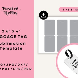 Luggage tag SVG, Luggage tag template, Luggage tag template svg, Luggage tag personalized, Travel tag custom, Travel SVG Sublimation