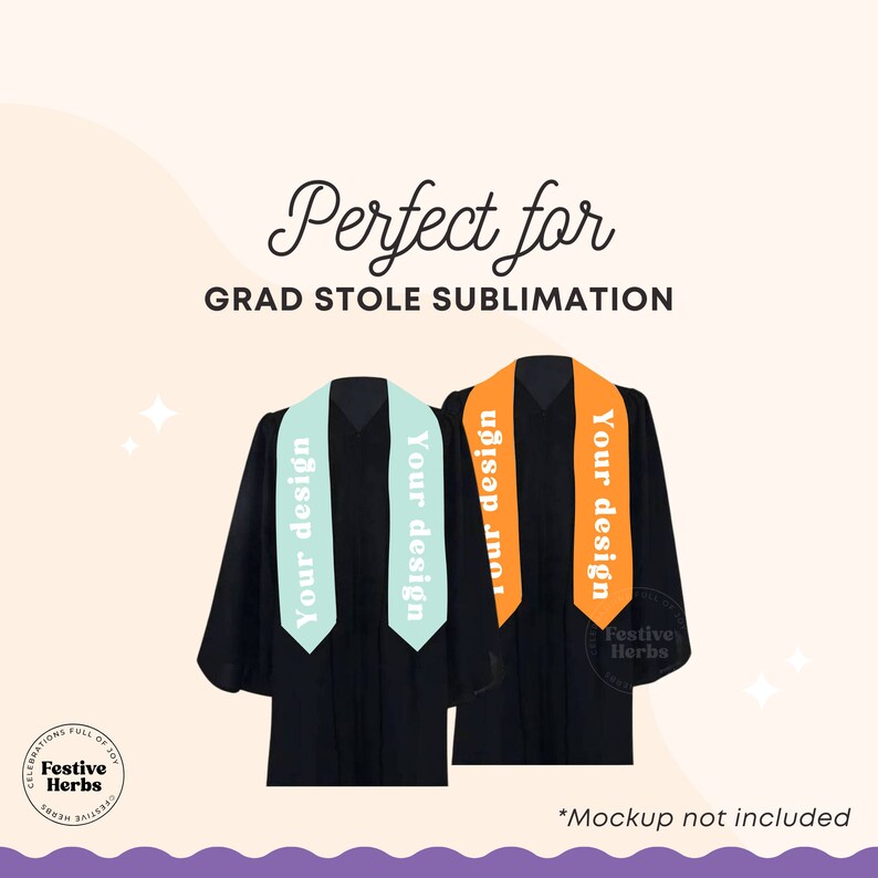 72inch Graduation Stole Template, Stole Template SVG, Canva, Sublimation template Graduation Stole, Graduation template, Grad stole template