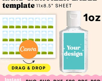 Hand sanitize label template, Hand sanitize label bachelorette birthday wedding, Hand sanitize label sticker, Hand sanitize template svg