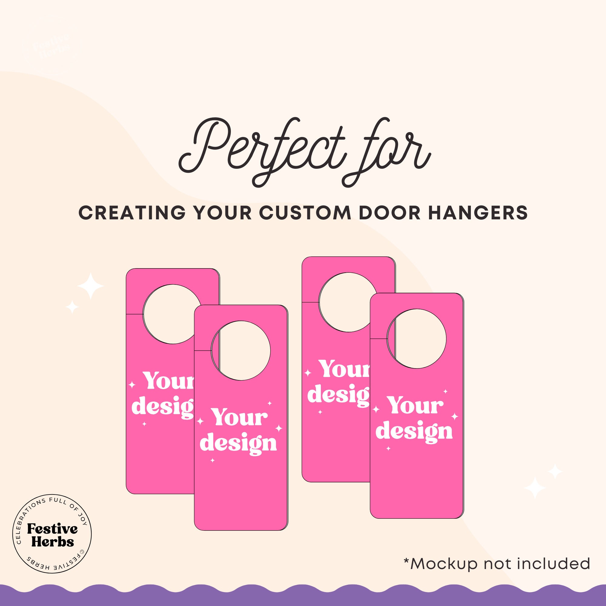 Door Hanger SVG Template: PNG Canva Cricut Cut File Digital Download - Etsy