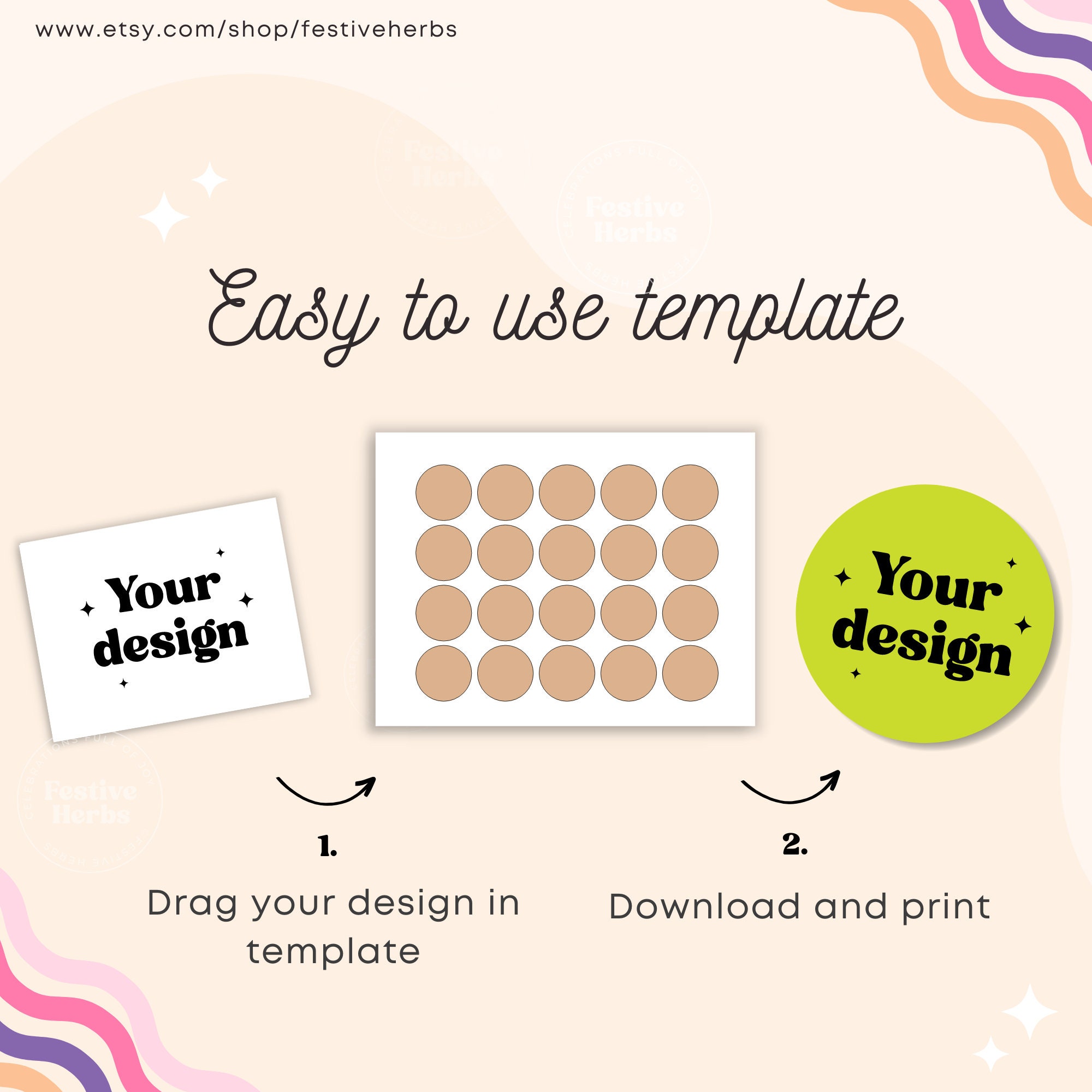 1.75 Inch Circle Template, Circle SVG, Circle Label Template, Sticker ...