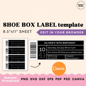 Shoe Box Label Template Printable Shoe Box Label Template Etsy Shoe Box Label Template Printable Shoe Box Label Template Etsy