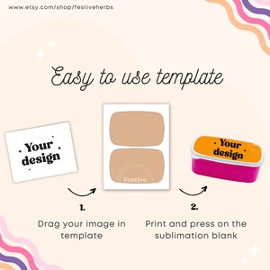 Sublimation lunch box template, Kids lunch box sublimation template, Kids lunch bag personalized, Kids Food Container canva template download