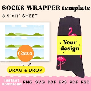 Modelo de etiqueta para meia, modelo para embalagem de meia, modelo de etiqueta para meia, etiqueta em branco para meias, lembrancinha de festa, presente para padrinhos de casamento, etiqueta para meia SVG