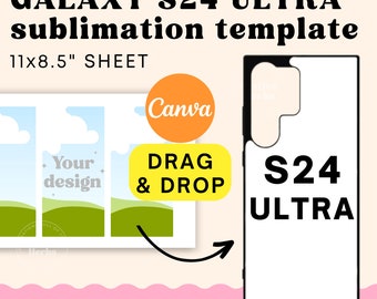 Handyhüllen Template, Samsung S24 ULTRA Handyhüllen Template für Sublimation, Samsung Sublimationsvorlage, Samsung Vorlage Samsung S24 ULTRA