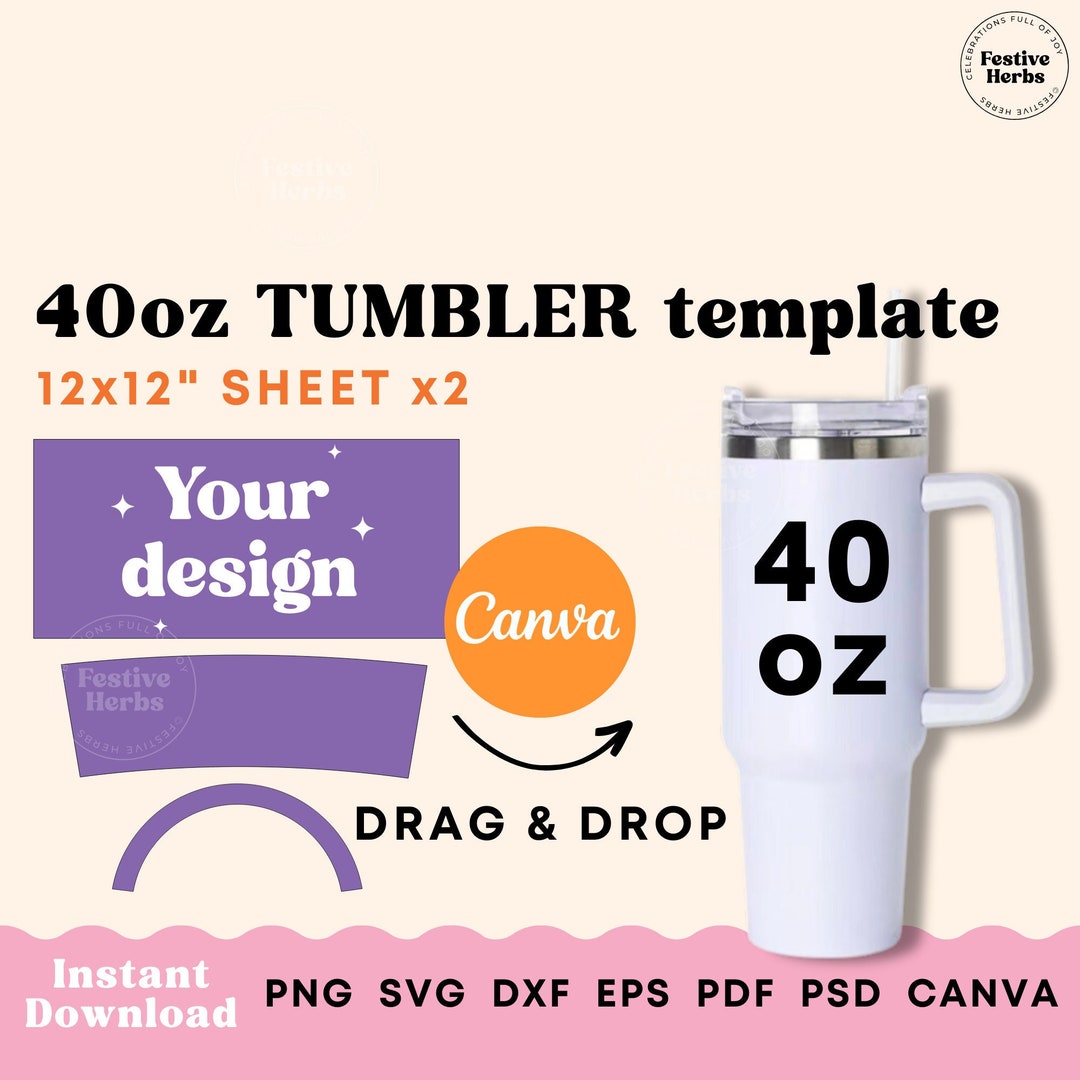 How to Make a Sublimation Tumbler Template in Canva - Silhouette