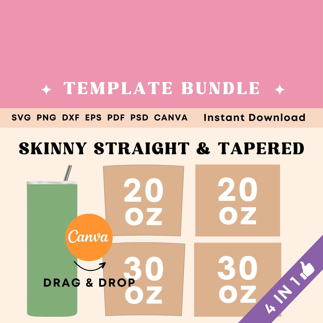 Tumbler Template BUNDLE, 20oz Tumbler Template Svg, 30oz Tumbler