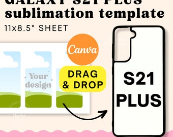 Phone Case Template, Samsung S21 Plus phone case template for sublimation, Samsung sublimation template, Samsung template Samsung S21 Plus