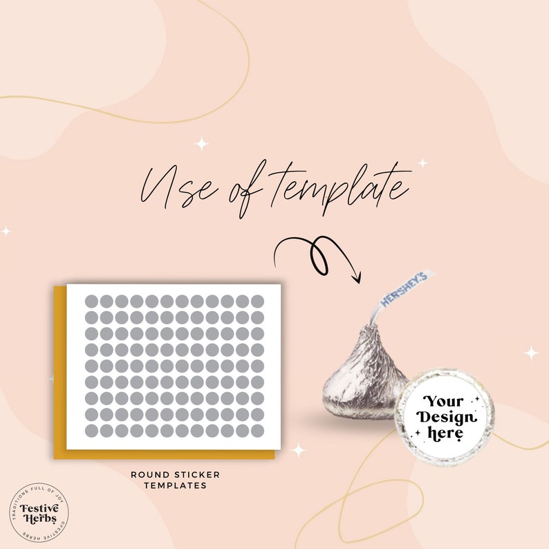 Hershey Kiss Sticker Template Hershey Kiss Stickers Hershey - Etsy