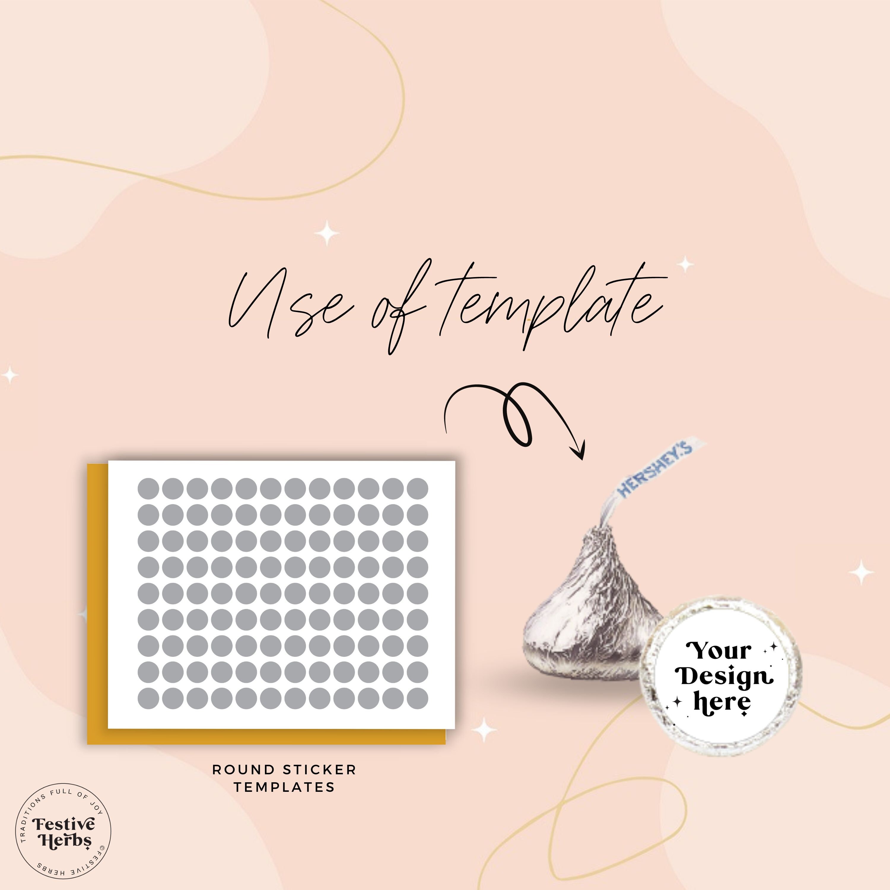 Hershey Kiss Sticker Template Hershey Kiss Stickers Hershey - Etsy Canada