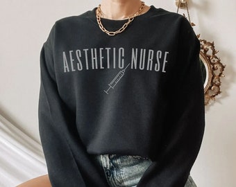 Sudadera de enfermera estética, regalo para enfermera estética, enfermera inyectora, enfermera de bótox, enfermera cosmética, sudadera de enfermera inyectora, estudiante de enfermería