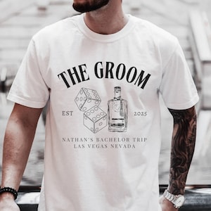 Bachelor Party Shirts, Groomsmen Shirts, Las Vegas Bachelor Gifts, Custom Bachelor Party Tee, Wedding Party Shirts, Comfort Colors Men Shirt