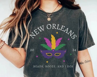 New Orleans Bachelorette Shirts, NOLA Bachelorette Party Shirts, NOLA Bride, NOLA Bach Party, Mardi Gras Bridal Party, New Orleans Bride Tee