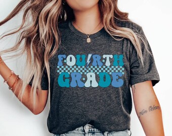 Fourth Grade Shirt, 4th Grade Teacher Shirt, Retro Teacher Shirt, Fourth Grade Teacher Team Tee, Back to School Tees, Retro Fourth Grade Tee