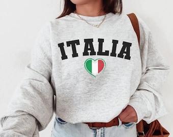 Italy Sweatshirt, Italy Gift, Italian Flag Sweatshirt, Family Vacation Shirt, Italy Girls Trip, Italy Souvenir, Italy Shirt, Italy Crewneck