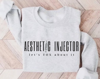 Sudadera de Inyectora Estética, Regalo para Enfermera Estética, Inyectora de Enfermera, Enfermera de Botox, Enfermera Estética, Sudadera de Inyectora de Enfermera, Estudiante de Enfermería