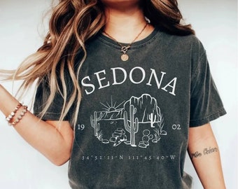 Camiseta de Sedona, camiseta de Sedona, regalo de Sedona, recuerdo de Sedona, viaje familiar de Sedona, viaje de chicas de Sedona, camisetas de vacaciones de Sedona