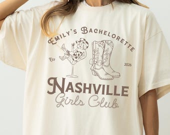 Custom Nashville Bachelorette Party Shirts, Cowgirl Bach Party Tees, Country Rodeo Bachelorette Party Gifts, Western Bridal Party Tshirt