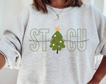 STICU Nurse Xmas Sweatshirt Gift for Surgical Trauma ICU Nurse, STICU Christmas Hospital Party Shirt for Surgical Trauma Intensive Care Unit