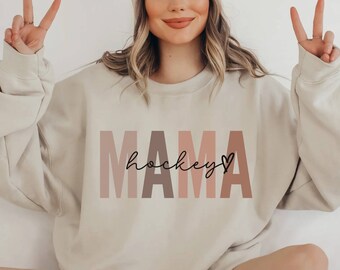 Hockey Mom Sweatshirt, Hockey Mom Era Shirt, Game Day Shirt, Sports Mom Crewneck, Retro Hockey Mama Sweatshirt, Ice Hockey Mom Gift