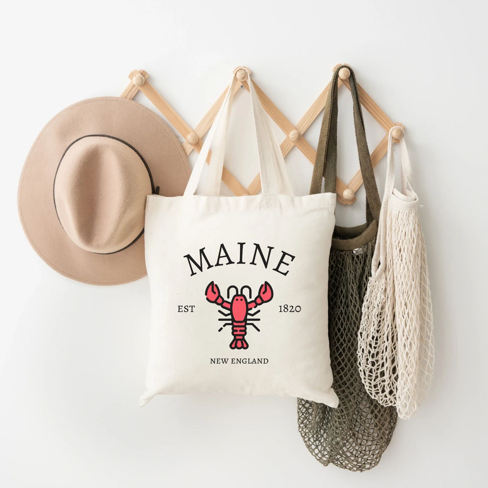 Maine Bicentennial 200th Anniversary 1820-2020 Moose Design Tote Bag