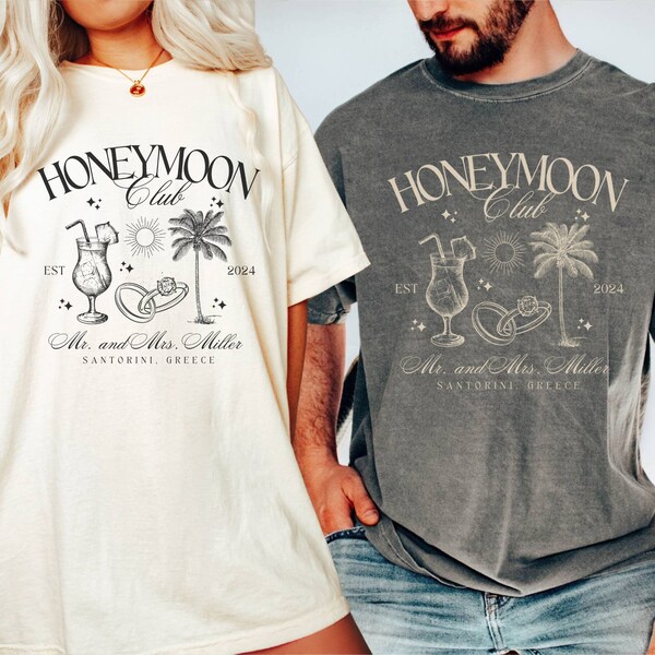 Custom Honeymoon Shirt, Honeymooners Gift, Custom Mr and Mrs Shirt, Just Married Shirt, Groom Bride Matching Couple Shirts, Future Mrs Shirt