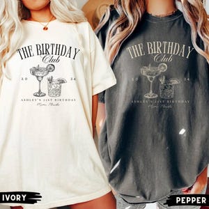 Birthday Shirts, Custom Birthday Club Shirt, 30th Birthday Girl Shirt, 21st Birthday Group Shirt, Birthday Trip Matching Shirts, Social Club