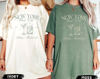 NYC Bachelorette Party Shirts, Custom Location Bachelorette Shirts, Bach Club Shirts, Personalized Luxury Bachelorette, NYC Girls Club Shirt