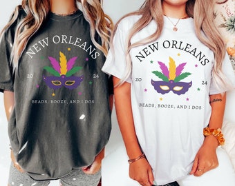New Orleans Bachelorette Shirts, NOLA Bachelorette Party Shirts, NOLA Bride, NOLA Bach Party, Mardi Gras Bridal Party, New Orleans Bride Tee