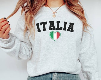 Italy Sweatshirt, Italy Gift, Italian Flag Sweatshirt, Family Vacation Shirt, Italy Girls Trip, Italy Souvenir, Italy Shirt, Italy Crewneck