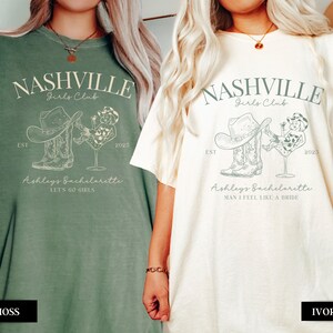 Custom Nashville Bachelorette Party Shirts, Last Rodeo Bachelorette Shirts, Cowgirl Bachelorette Club, Western Nashville Bridal Party Gifts
