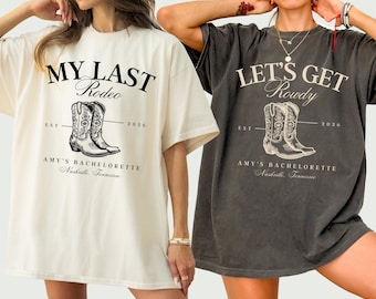 Custom Rodeo Bachelorette Party Shirts, Nashville Bachelorette Shirts, Western Bachelorette Shirts, Country Cowgirl Bachelorette Shirts