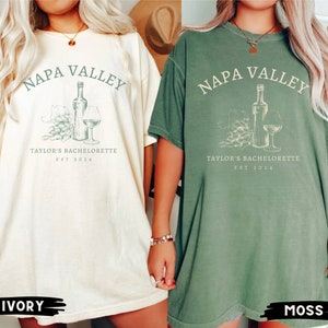 Wine Bachelorette Party Shirts, Custom Bachelorette Shirts, Napa Valley Shirts, Wineries Bach Party Shirts, Luxury Bachelorette, Bach Club immagine 2
