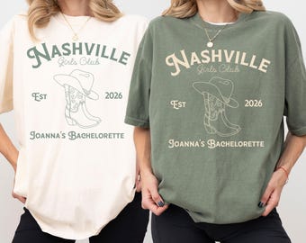 Custom Nashville Bachelorette Party Shirts, Cowgirl Bach Party Tees, Country Rodeo Bachelorette Party Gifts, Western Bridal Party Tshirt