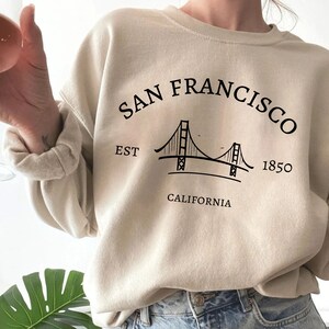 San Francisco Sweatshirt, Vintage San Francisco Pullover, Golden Gate Bridge, San Francisco Sweater, San Francisco California Shirt