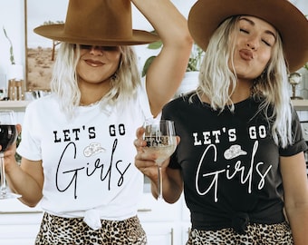 Camiseta "Vamos Chicas", Camiseta de Despedida de Soltera, Camiseta de Nashville, Viaje de Chicas, Camiseta del Oeste, Regalo para Ella, Camiseta de Música Country, Camiseta de Vaquera