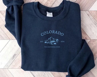 Colorado Sweatshirt, Colorado Shirt, Colorado Souvenir, Unisex Colorado Pullover, Colorado Vacation Family Trip, Vintage Colorado Sweater