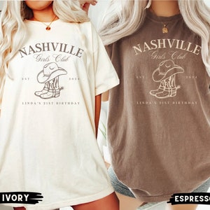 21st Birthday Shirt, Nashville 21st Birthday Party Shirts, Custom 21st Birthday, Cowgirl 21st Birthday, Funny Birthday Shirt, Birthday Crew
