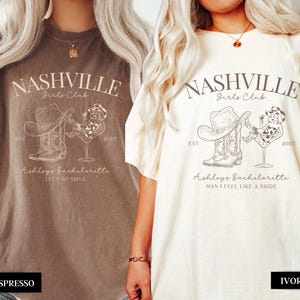 Nashville Bachelorette Party Shirts, Last Rodeo Bachelorette Shirts, Custom Cowgirl Bachelorette Club, Western Nashville Bridal Party Gifts