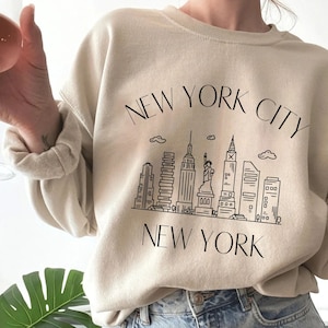 NYC New York City Sweatshirt, Vintage New York Crewneck, New York Sweater, NYC Sweater,New York Shirt, College Sweatshirt, New York Vacation