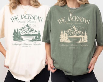 Family Reunion Shirts, Family Camping Trip Vacation Tee, Custom Family Trip, Family Camp Shirt, Personalized Family Mountain Vacation Shirt