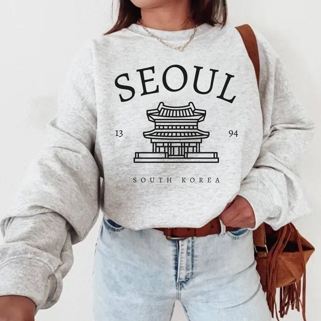 Paris Seoul Scene Crewneck Sweatshirt